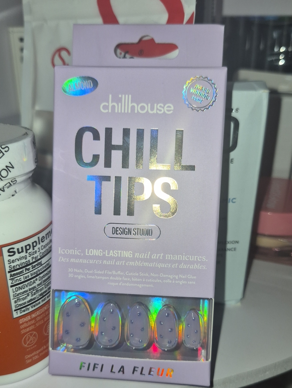Hill House Chill Tips Almond Purple Press-On Nail Set - Fifi La Fleur